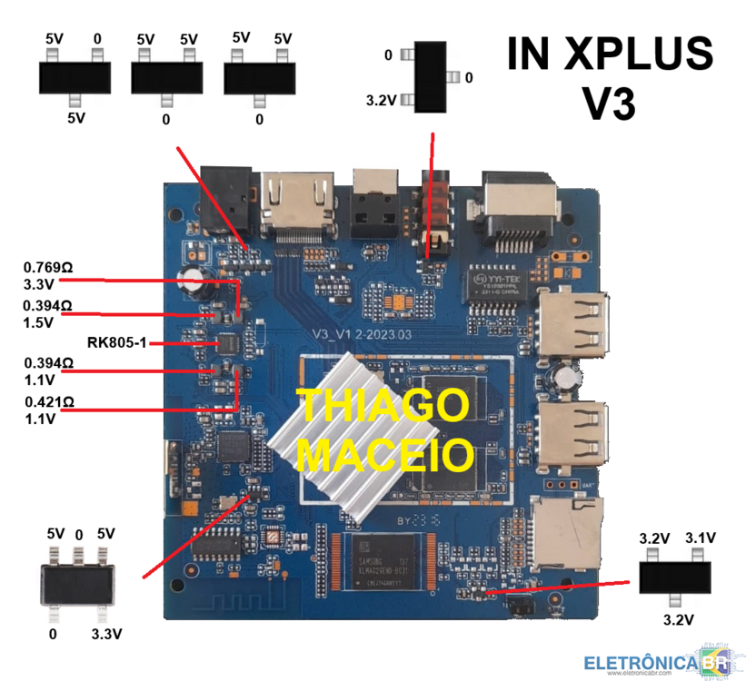 esquema in xplus v3 Receptores de TV EletrônicaBR