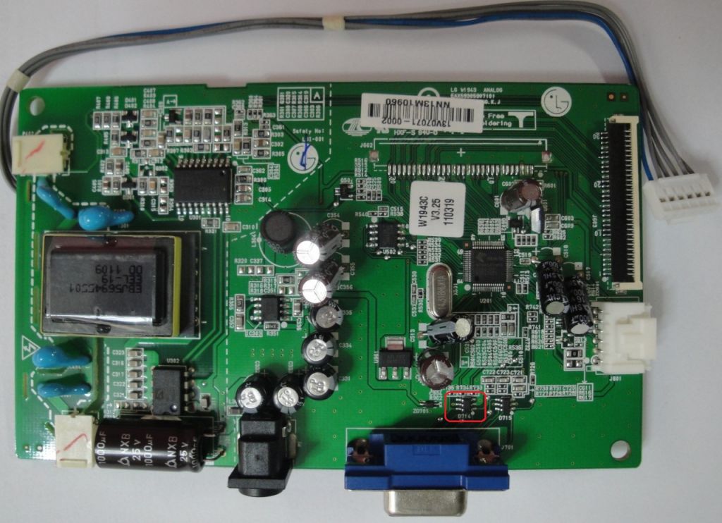 Материнская плата монитора. LG w1943 плата. LG w1943 плата детали. W1943c-PF. LG w1943 микросхема.