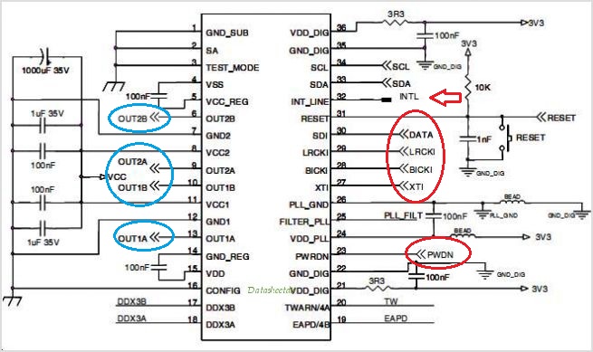 Sta505 схема усилителя