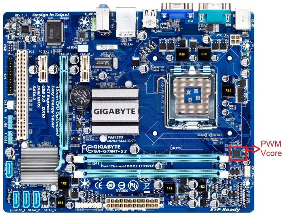 Подключение gigabyte ga g41mt s2