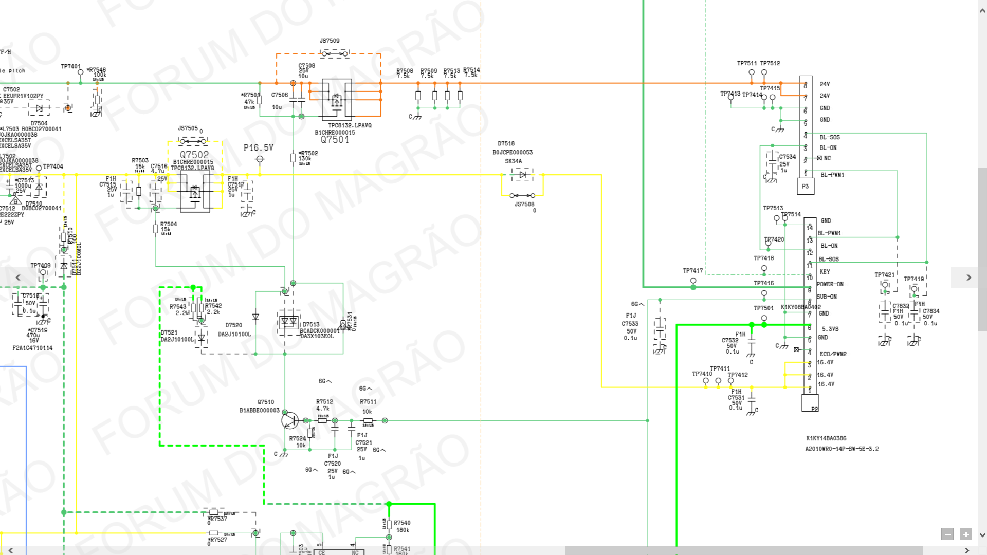 Схема tv panasonic tc 21l3r