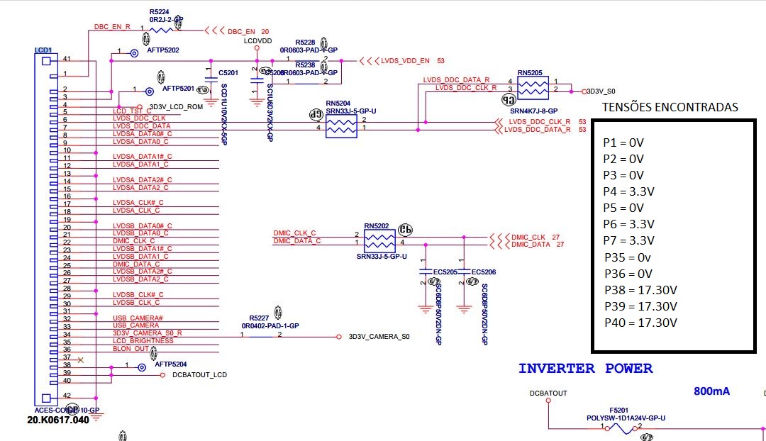 Lvds распиновка