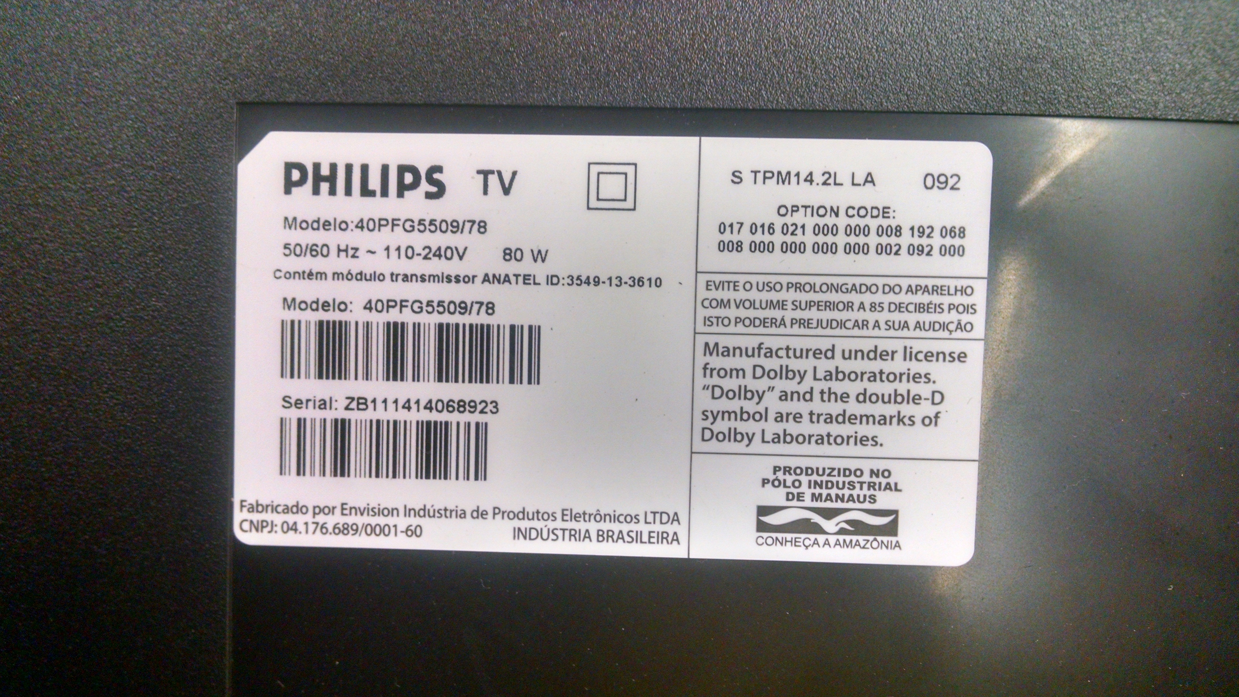 Код телевизора philips. Телевизор Филипс 2010 серийный номер.