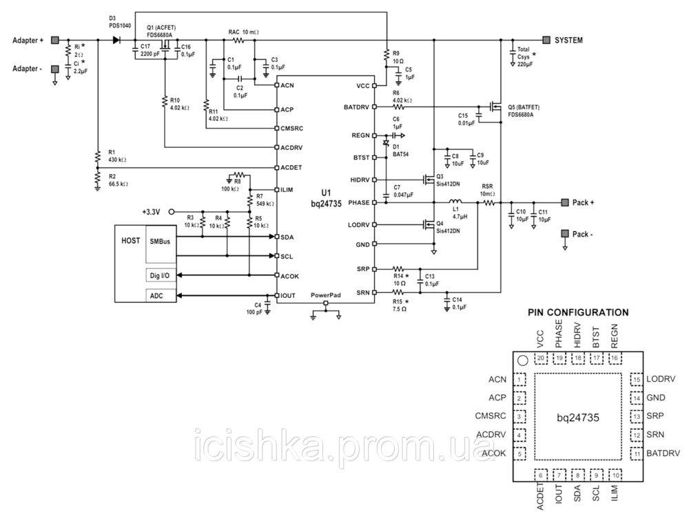 Bq715 схема включения