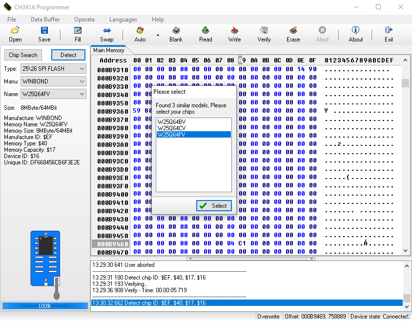 Программатор для прошивки bios winbond w39v040cpz