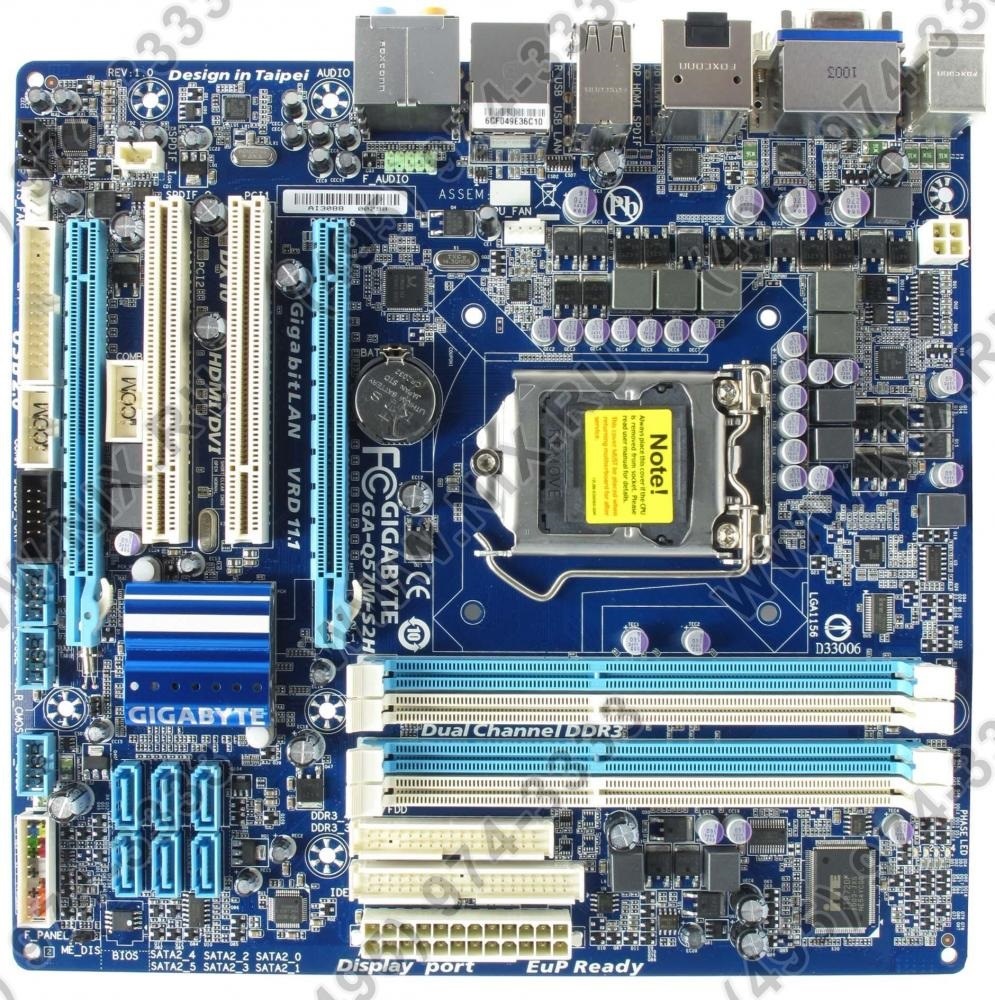 Bios GIGABYTE GA-Q57M-S2H SOCKET 1156 (Chip MX25-10G 8mb )