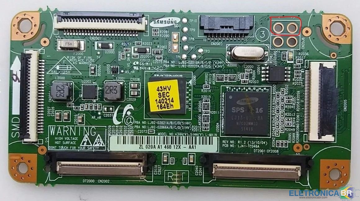 tv samsung pn43h4000ag led de standyby acesso bem fraquinho tv não liga