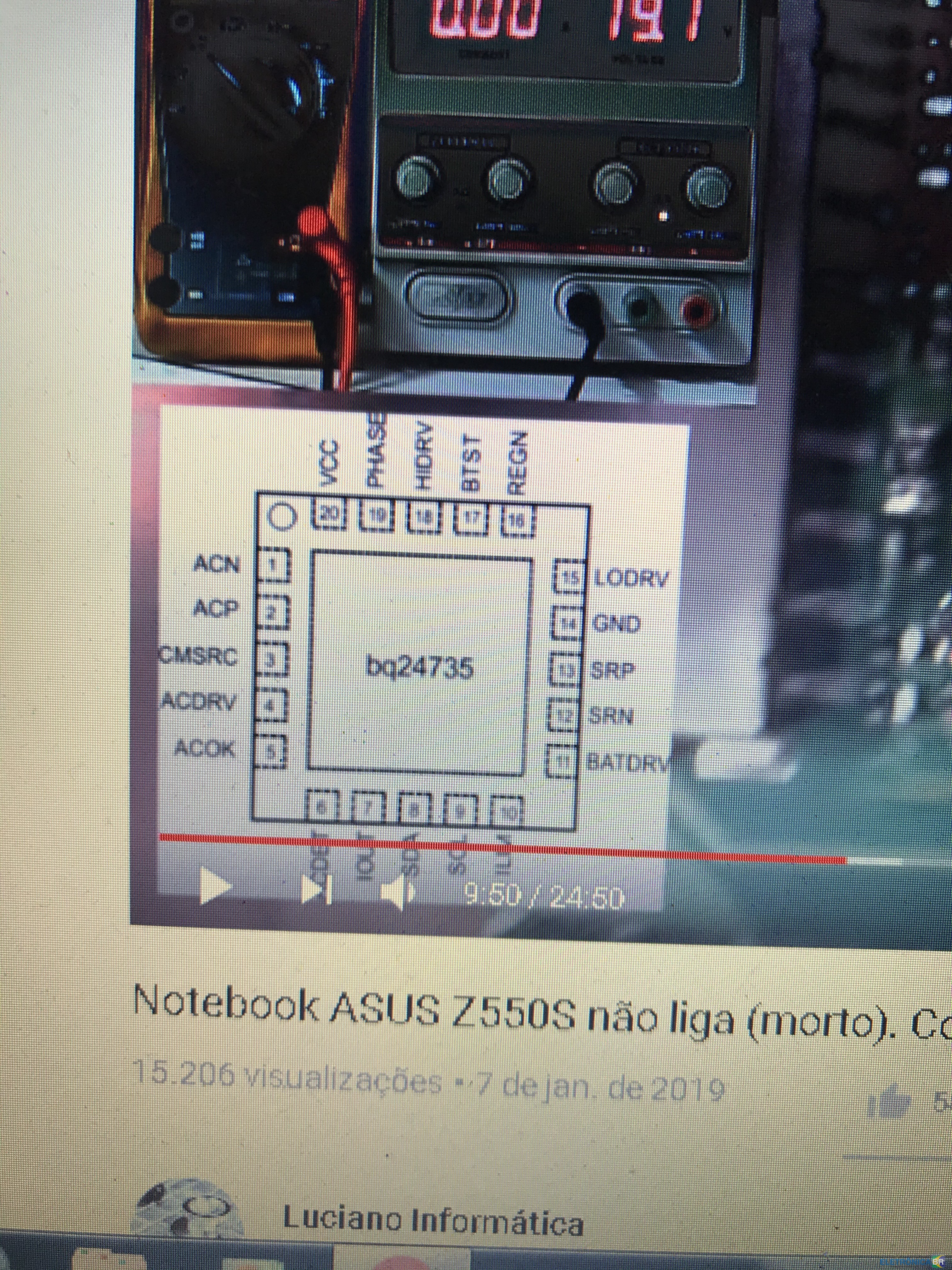 Notebook Asus Z450U MB Z450UA Não Liga