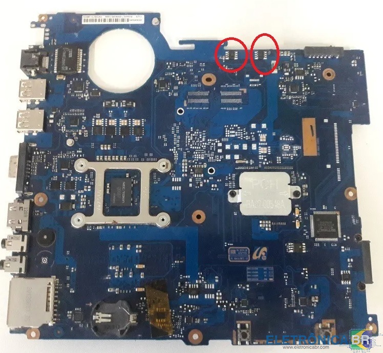 samsung - rv419 -ba92-09772b - não acende led