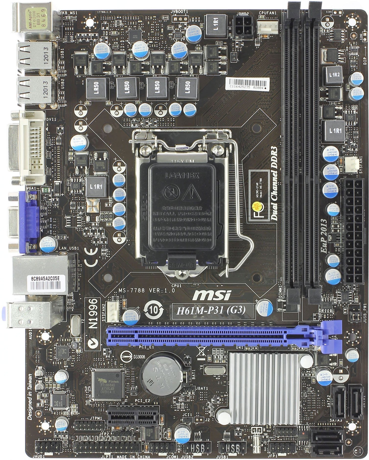 MSI H61M-P31 (G3) MS-7788 BIOS 270