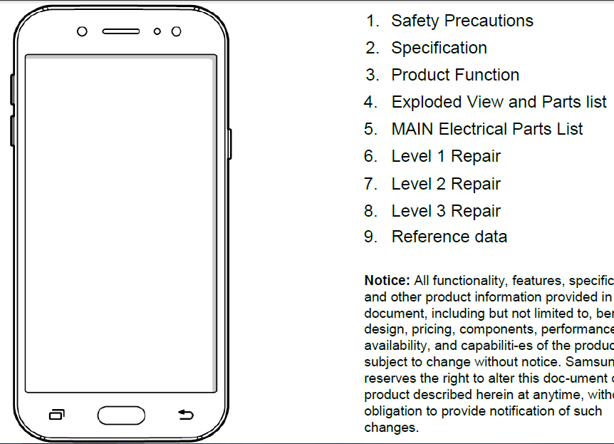 SAMSUNG SM-J530FM Galaxy J5 (2017) DS - Service Manual