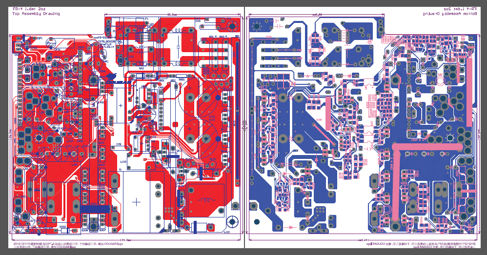 Cougar CMX850 GX800 - PCB layout (.PDF)