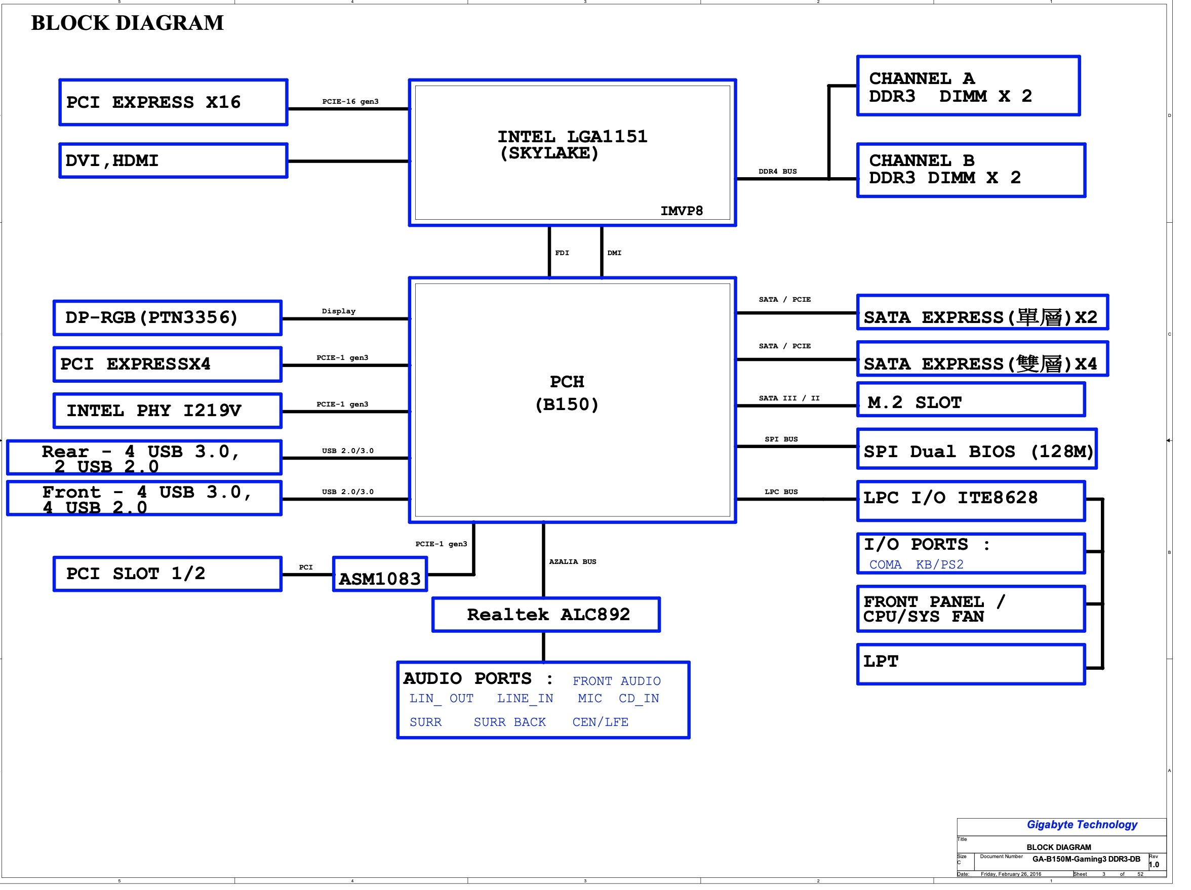 GA-B150M-Gaming 3 DDR3-DB R10