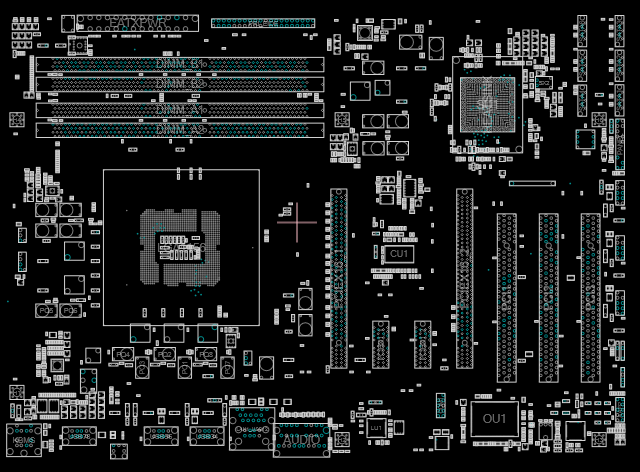 ASUS P7P55 LX (60-MIBB80-A1Q) REV 1.01G - BoardView (.FZ)