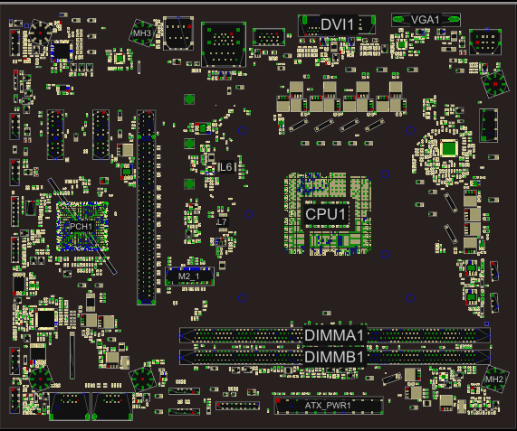 MSI MS-7C31 REV 1.0 (MSI B365M PRO-VH) - BoardView (.CAD)