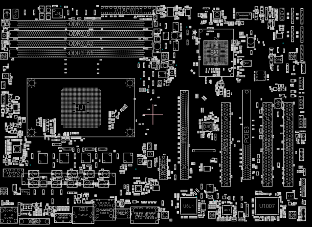 ASRock A55 Pro3 (70-MXGJM0-A01) REV 1.02 - BoardView (.FZ)