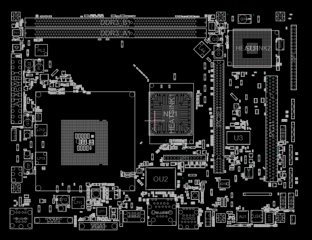 ASRock G41M-VS3 (70-MXGCW0-A01) REV 1.02 - BoardView (.FZ)