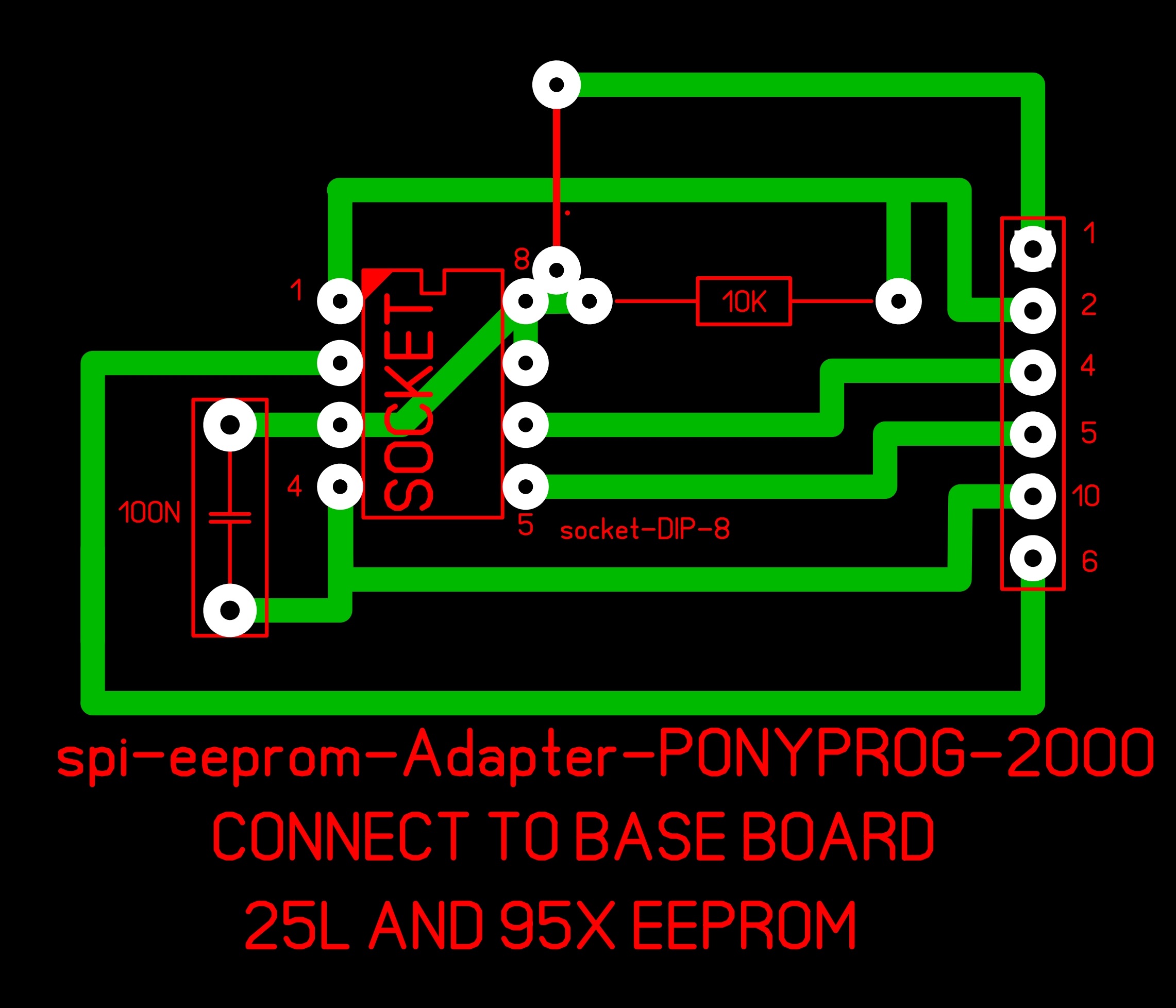 Adaptador para gravar eeprom linha ( 25Lxxx) (95xxx)