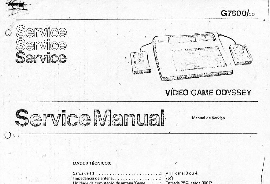 Manual de Serviço - Philips Odyssey