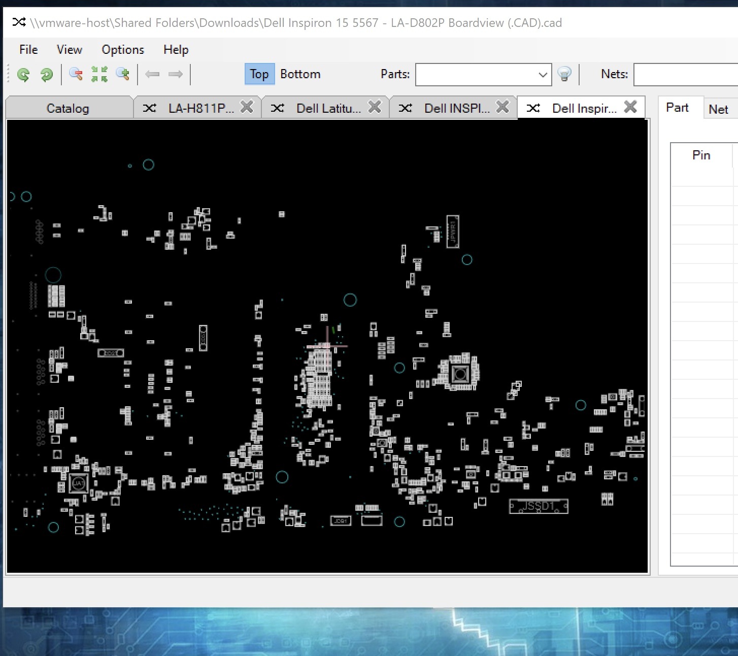 Dell Inspiron 15 5567 - LA-D802P Boardview (.CAD)