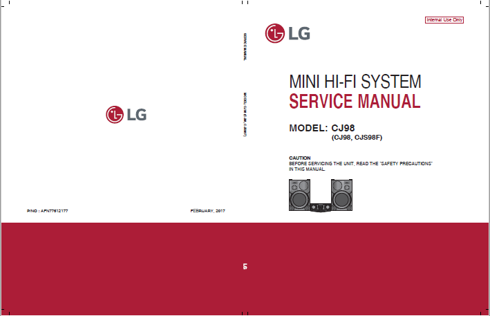 Manual de serviço LG CJ98 CJS98F