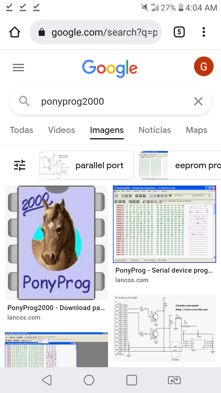 Programador de eeprom rs232 serial ponyprog2000