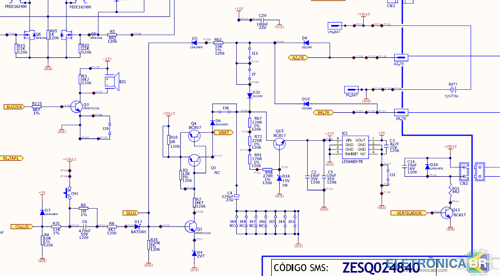 Nobreak SMS Manager III Usm1400bifx -Não liga