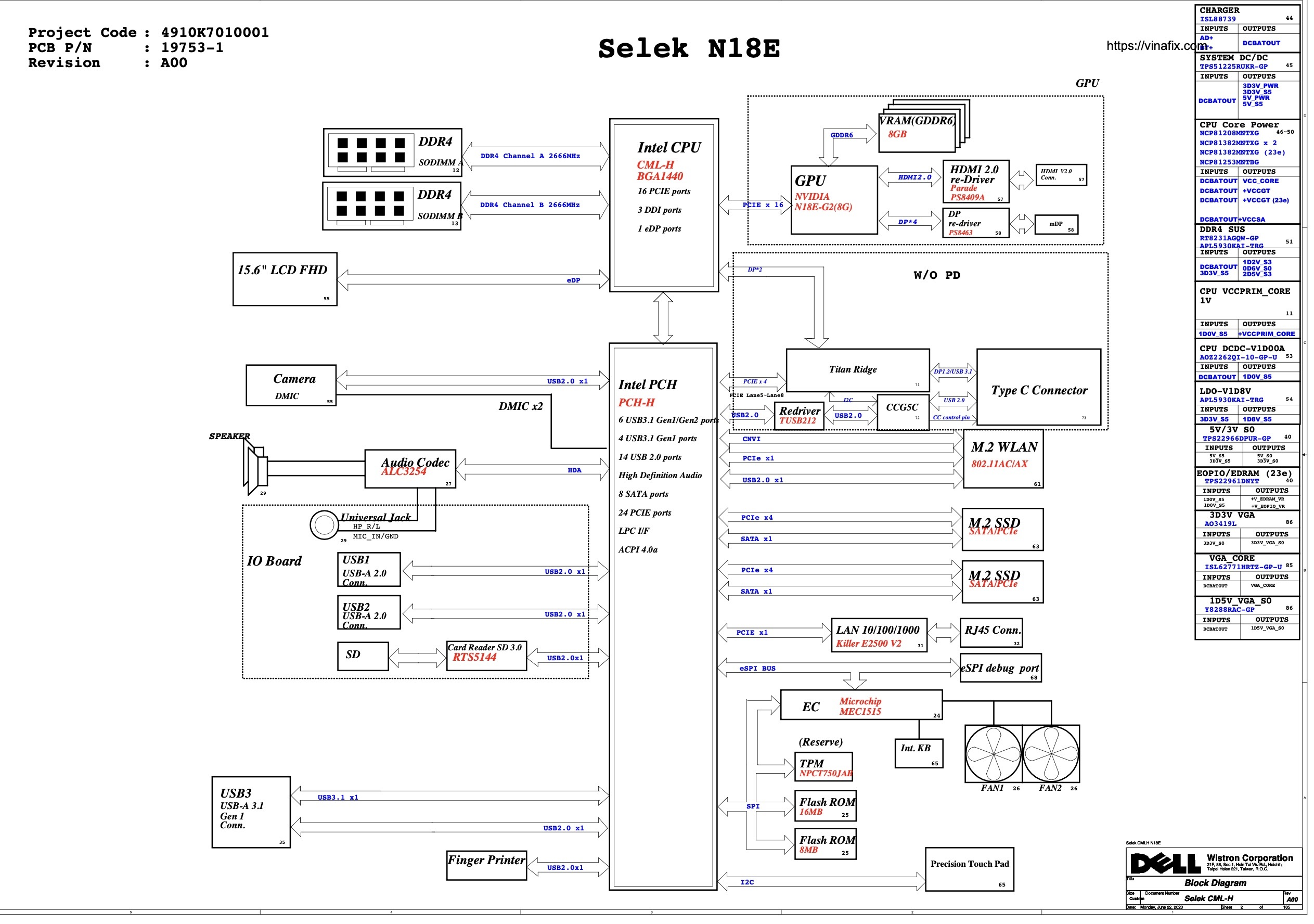 Dell G5 15 5500 19753-1 esquema