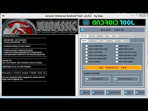 JURASSIC (Programa pra fazer reset qualquer Tablet)