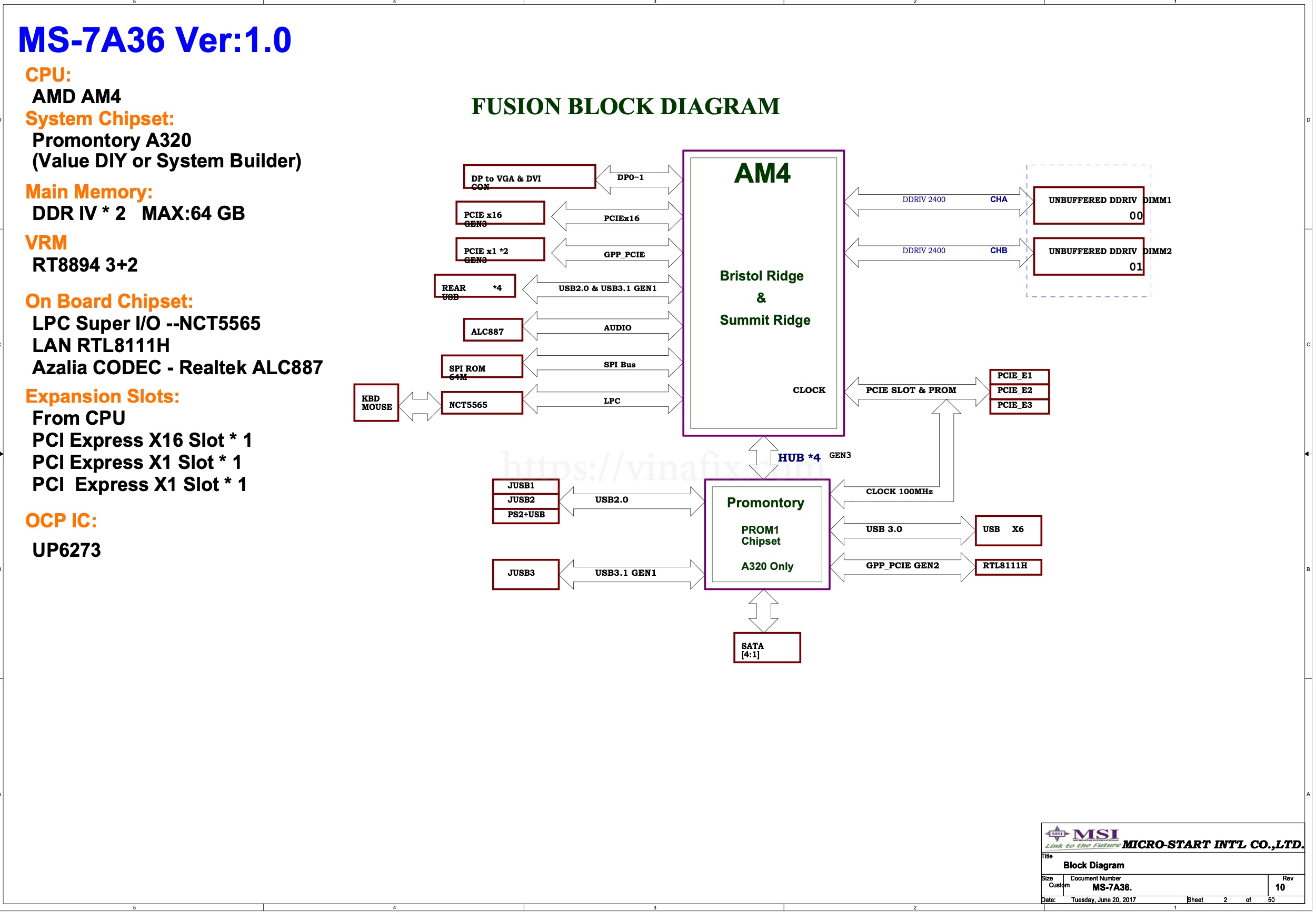 A320M PRO-VD/S MS-7A36 esquema + boardview