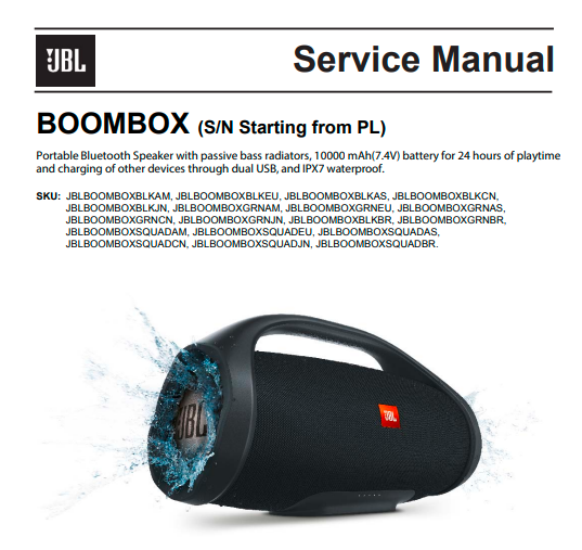 Jbl store boombox blkam