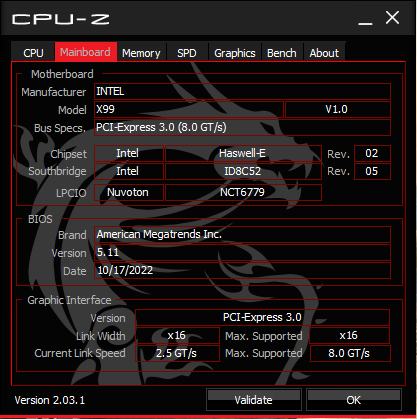 BIOS x99 Qiyida V205 Sem Modificações