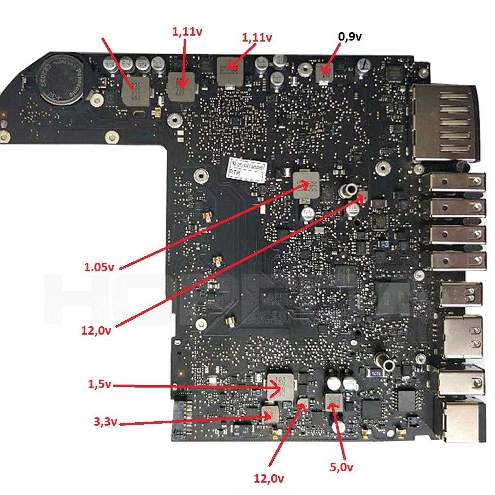 Mac mini A1347 (final de 2012), placa 820-3227-B