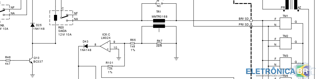 Nobreak SMS MANAGER NET4+ Modelo: µSM1400BiFX - Placa: SMS T0726706 PICO000901 - Sem tensão de saída