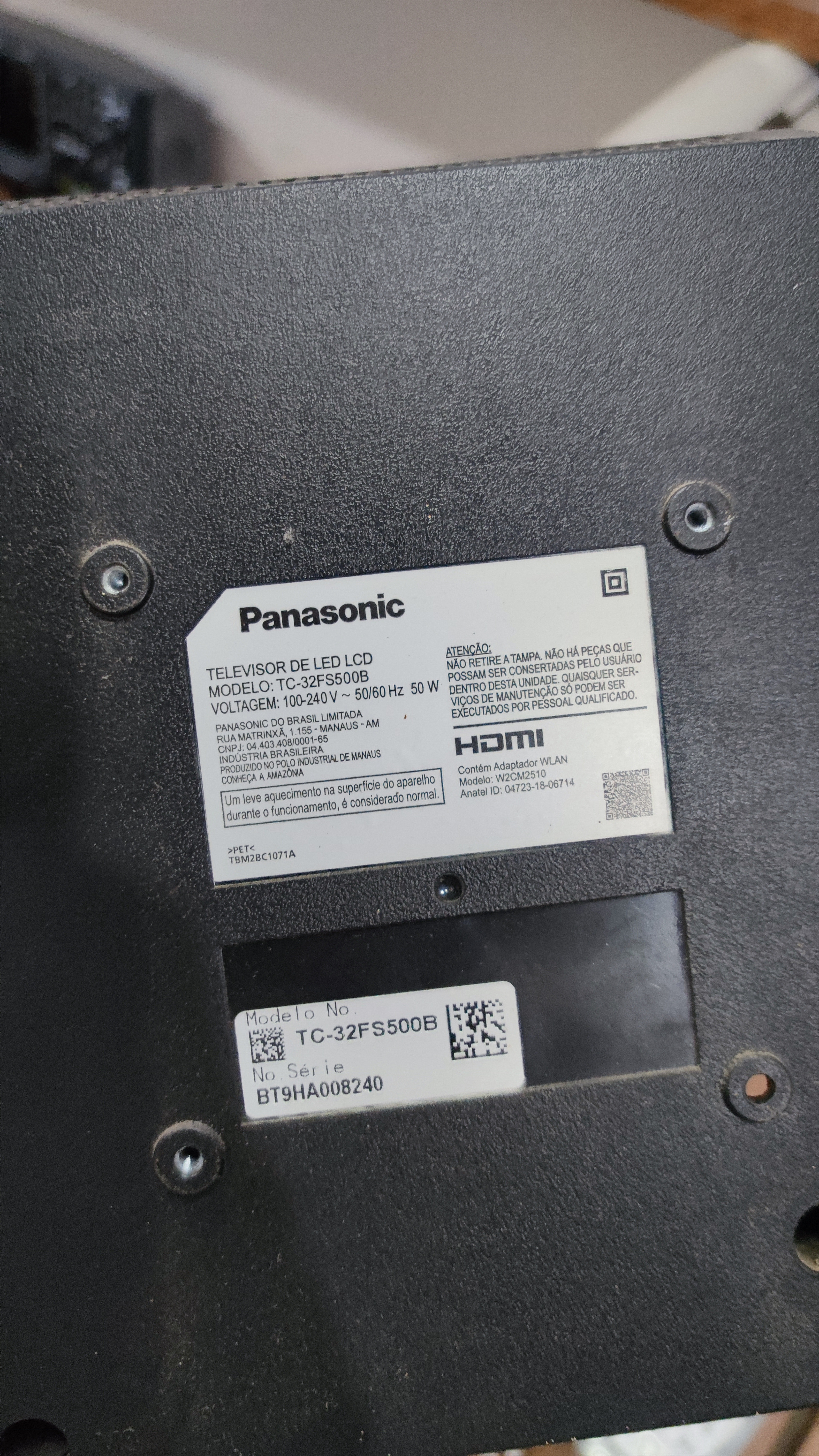 Panasonic TC-32FS500B (Placa 3NT725A2)