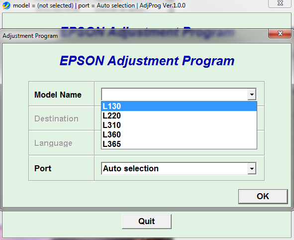 Reset Epson L130-L220-L310-L360-L365