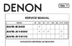 Mais informações sobre "Manual de Serviço - Denon AVR-E300 AVR-X1000 AVR-X1010"