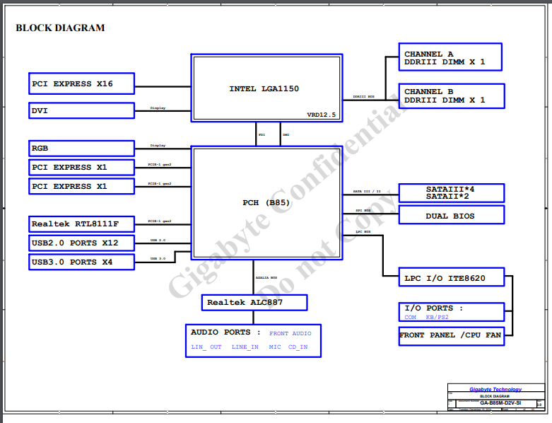 Gigabyte GA-B85M-D3V