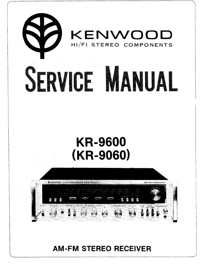 Manual de serviço do Receiver Kenwood KR-9600