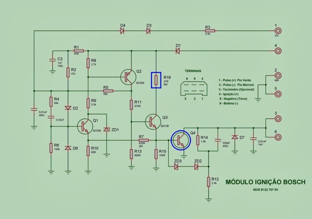 Mais informações sobre "Coreção modulo de ignicao bosch 6 pinos fusca opala kombi gol quadrado modulo universal!"