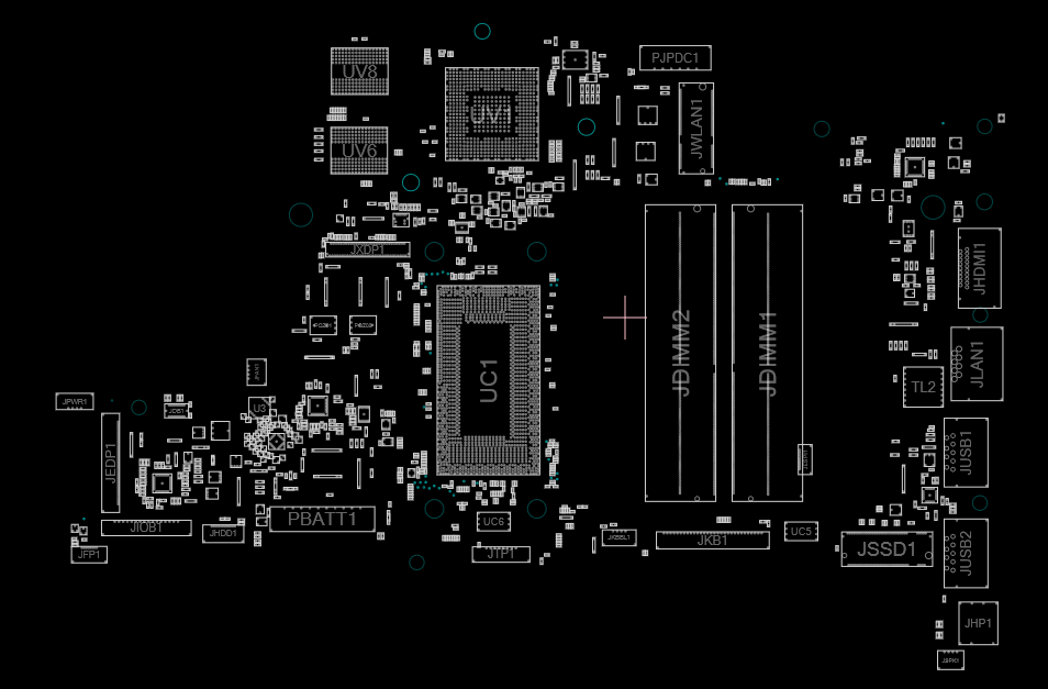 Dell Inspiron 3501 COMPAL LA-K033P REV1.0 BOARDVIEW