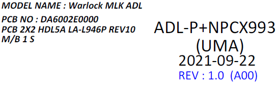 Mais informações sobre "Dell 15-3520 - Compal LA-946P HDL5A Warlock MLK ADL-P+NPCX993 (UMA) Rev_1.0 (A00) DA6002E0000.rar"