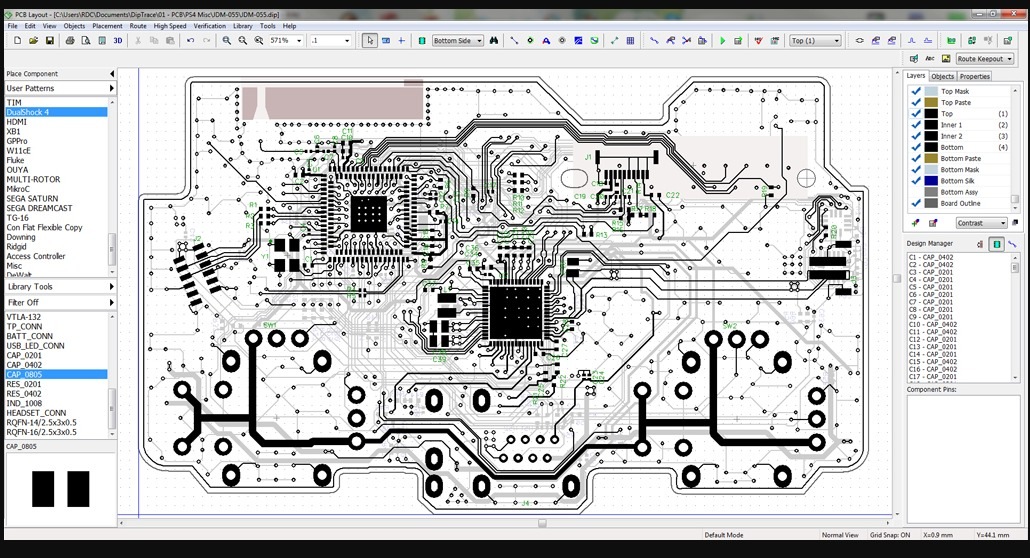 Mais informações sobre "JDM-055 - Esquema Elétrico e imagens da placa lado TOP e lado BOTTOM"