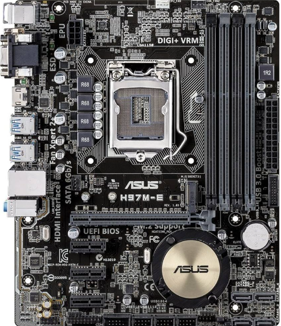 Asus H97M-E Rev 1.04 Rev 2.01 - BoardView