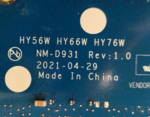 More information about "Lenovo Legion5-15ACH6A - HY56W HY66W NM-D931"