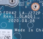 More information about "Dell Latitude 5411 - LA-J272P"