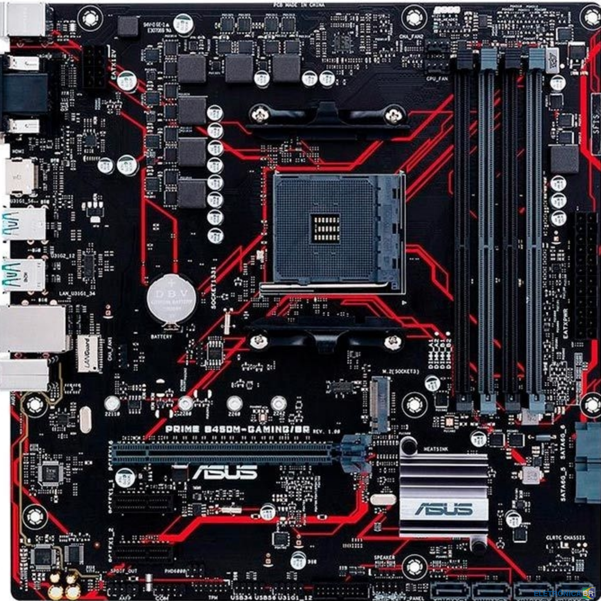 ASUS Prime B450M Gaming BR - B450M - Não dá vídeo / Erro USB Over Current