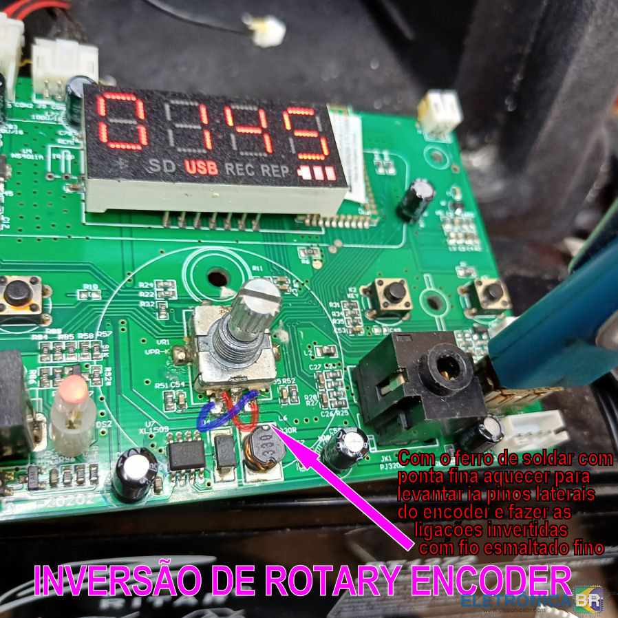 Solução de Rotary Encoder -  Inversão