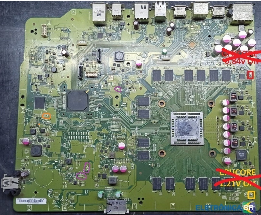 Xbox One Flat não liga, não tem os 5v