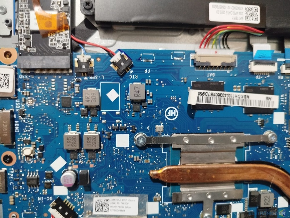 Acer A315-510P-35D2 - NB6301A_MB_V3 - Não carrega e não liga